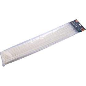   EXTOL PREMIUM kábelkötegelő 7,6×540mm 50db, fehér nylon; UV-, sav- és lúgálló