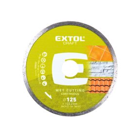   EXTOL CRAFT gyémántvágó csempevágáshoz (sima), vizes vágásra; 230×2,5×22,2mm, max.6.600 ford/perc