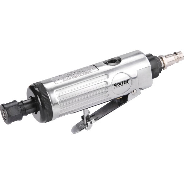 EXTOL PRMIUM pneumatikus furatköszörű, 1/4' (6 és 3 mm befogás), 22.000 1/min, 113l/min, 6,3 Bar, 1/4' tömlőcsatlakozó, 0,6 kg
