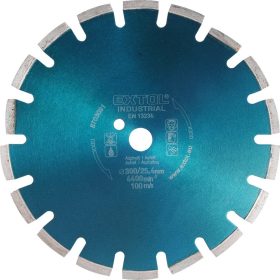   EXTOL INDUSTRIAL gyémántvágó ASZFALT-ra, friss betonhoz, ipari korong, szegmenses; 400×25,4mm, száraz és vizes vágásra