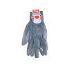 EXTOL PREMIUM kötött kesztyű szürke nylon, méret: 10' nitrilbe mártott teny. és ujjhegy., gumírozott mandzsetta