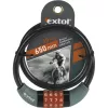 EXTOL PREMIUM kerékpárzár, 10×650mm, számzáras