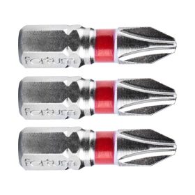   FORTUM behajtóhegy PH, 3 db, S2 acél; PH 2×25mm, bliszteren