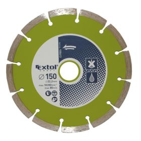   EXTOL CRAFT gyémántvágó szegmenses; 115×22,2mm, max.13.300 ford/perc