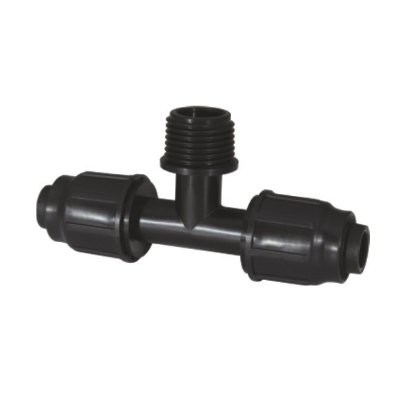 LPE T-idom 20mm x 3/4' x 20mm KM kúpos IT - Külső menetes csatlakozó