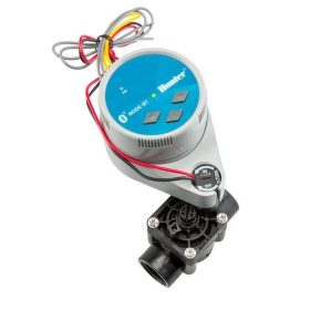   Hunter Bluetooth vezérlő NODE-BT-100 - elemes, PGV101G-B BSP mágnesszeleppel, 1 körös, kültéri, okos öntözőrendszer