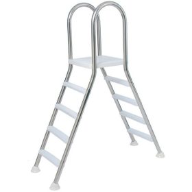   Rozsdamentes kétágú létra, 4+4 fokkal, maximum 1.2 m magasságig használható