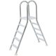 Rozsdamentes kétágú létra, 4+4 fokkal, maximum 1.2 m magasságig használható