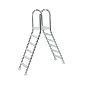   Rozsdamentes kétágú létra 5 + 5 fokos, 1.5 méteres magasságig - Profi munkahelyi eszköz