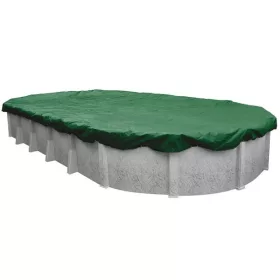   Téli védőtakaró, Supreme PE, ovális medencékhez, 4.5 x 9.0 m, zöld, fémpalástosított