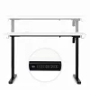 ModernHome elektromos, magasságállítható íróasztal 140x60 cm, 72-118 cm, fehér