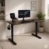 ModernHome elektromos íróasztalváz, magasságállítható 72-120 cm, max. 160 cm asztallaphoz, fekete