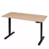 ModernHome elektromos, magasságállítható íróasztal 140x60 cm, 72-118 cm, világos tölgy