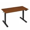 ModernHome elektromos állítható magasságú íróasztal 140x60 cm, 72-118 cm, sötét tölgy