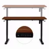 ModernHome elektromos állítható magasságú íróasztal 140x60 cm, 72-118 cm, sötét tölgy