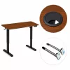 ModernHome elektromos állítható magasságú íróasztal 140x60 cm, 72-118 cm, sötét tölgy