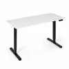 ModernHome elektromos állítható magasságú íróasztal 120x60 cm, 72-118 cm, fehér asztallappal