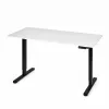 ModernHome elektromos állítható magasságú íróasztal 120x60 cm, 72-118 cm, fehér asztallappal
