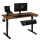 ModernHome elektromos, magasságállítható íróasztal 120x60 cm, 72-118 cm, sötét tölgy