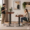 ModernHome elektromos, magasságállítható íróasztal 120x60 cm, 72-118 cm, sötét tölgy