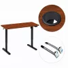 ModernHome elektromos, magasságállítható íróasztal 120x60 cm, 72-118 cm, sötét tölgy