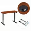 ModernHome elektromos állítható magasságú íróasztal 120x60 cm, 72-118 cm, tölgy