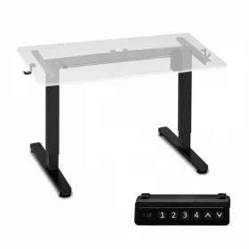   ModernHome elektromos íróasztalváz, magasságállítható 72-118 cm, max. 160 cm-es asztallaphoz, fekete