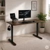 ModernHome elektromos íróasztalváz, magasságállítható 72-118 cm, max. 160 cm-es asztallaphoz, fekete