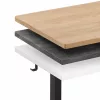ModernHome elektromos íróasztalváz, magasságállítható 72-118 cm, max. 160 cm-es asztallaphoz, fekete