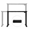 ModernHome elektromos íróasztalváz, magasságállítható 72-118 cm, max. 160 cm-es asztallaphoz, fekete