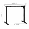 ModernHome elektromos íróasztalváz, magasságállítható 72-118 cm, max. 160 cm-es asztallaphoz, fekete