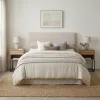 ModernHome éjjeliszekrény fiókkal és polccal, világos tölgy, loft stílusú