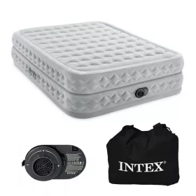   INTEX 64490 kétszemélyes felfújható matrac beépített elektromos pumpával 203x152x51 cm