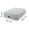 INTEX 64490 kétszemélyes felfújható matrac beépített elektromos pumpával 203x152x51 cm