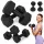 MOVEPRO hatszögletű kézisúlyzó szett 2x2 kg fekete fitness súlyzók
