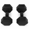 MOVEPRO hatszögletű kézisúlyzó szett 2x2 kg fekete fitness súlyzók