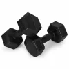 MOVEPRO hatszögletű kézisúlyzó szett 2x2 kg fekete fitness súlyzók
