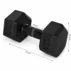 MOVEPRO hatszögletű kézisúlyzó szett 2x2 kg fekete fitness súlyzók