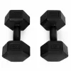 MOVEPRO hatszögletű kézisúlyzó szett 2x3 kg fekete fitnesshez