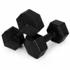 MOVEPRO hatszögletű kézisúlyzó szett 2x3 kg fekete fitnesshez