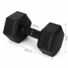 MOVEPRO hatszögletű kézisúlyzó szett 2x3 kg fekete fitnesshez
