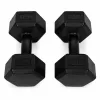 MOVEPRO hatszögletű kézisúlyzó szett 2x4 kg, fekete