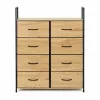 ModernHome loft komód 8 textil fiókkal, MDF, 80 cm