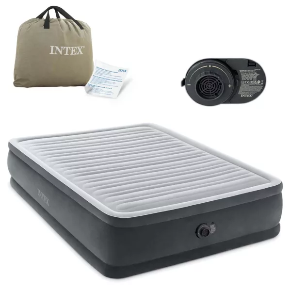 INTEX felfújható matrac beépített pumpával 203x152cm 64414ND