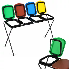   MultiGarden szelektív hulladékgyűjtő állvány 4x120 literes, 4 állásos