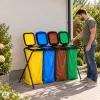 MultiGarden szelektív hulladékgyűjtő állvány 4x120 literes, 4 állásos