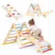 ECOTOYS LUNA fa Montessori mászóka gyerekeknek létrával és egyensúlyozóval