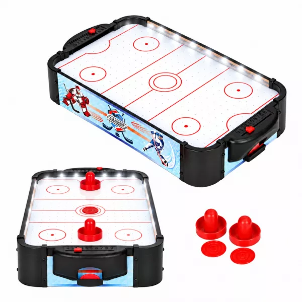ECOTOYS légpárnás air hockey asztal gyerekeknek, 58 cm, kiegészítőkkel