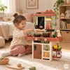MULTISTORE gyerek konyha hanggal, LED-del, páragenerátorral, mosogatóval, 55 elemes