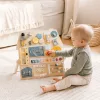 ECOTOYS nagy fa szenzoros busy board gyerekeknek, oktató foglalkoztató tábla XL